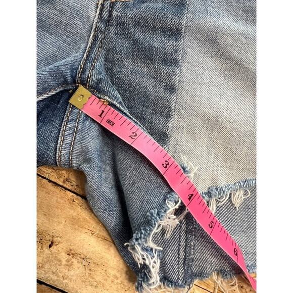 BlankNYC The Essex Paneled Blue Denim Shorts Size 25 - Picture 11 of 14